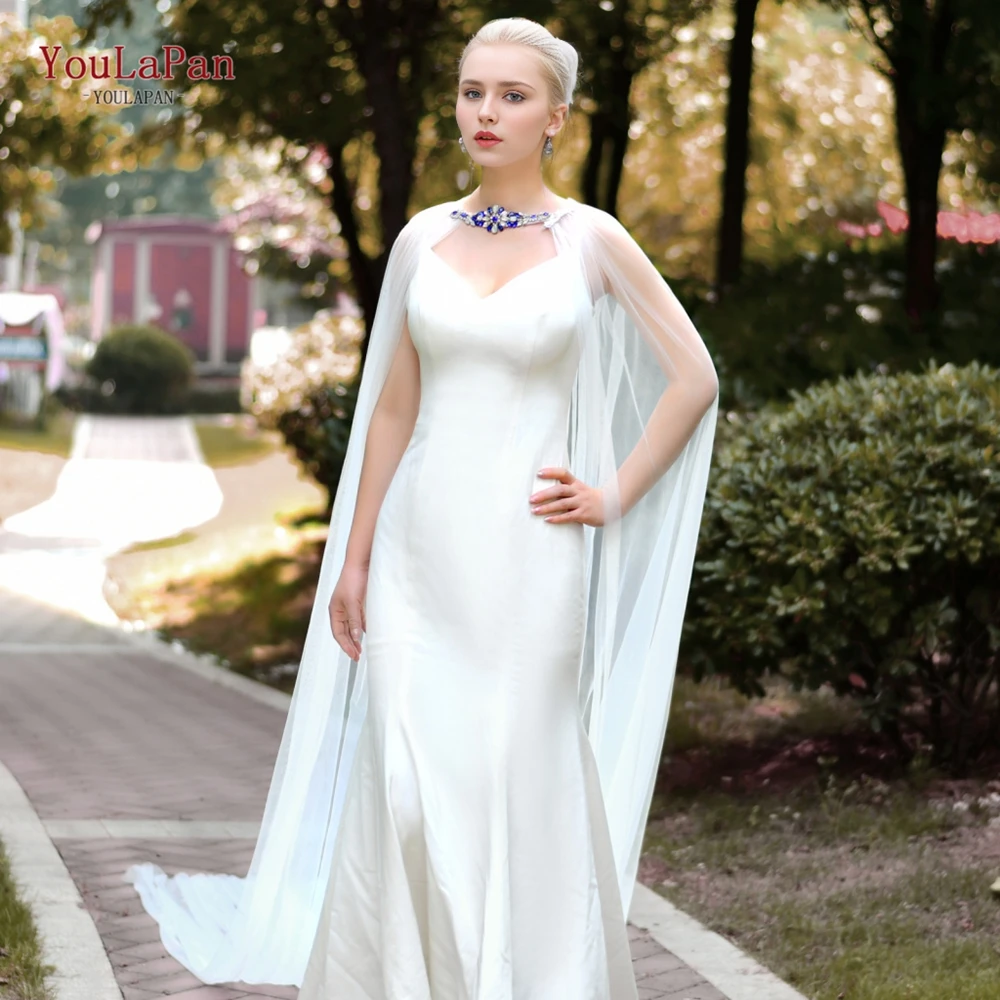 

YouLaPan G28, голубая искусственная Свадебная накидка, платок, Длинная свадебная искусственная шаль, накидка на плечо для официальной вечеринки