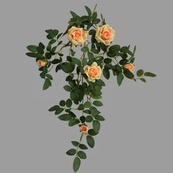 Rose Series Wall Hanging Floral Decor (Light orange color)