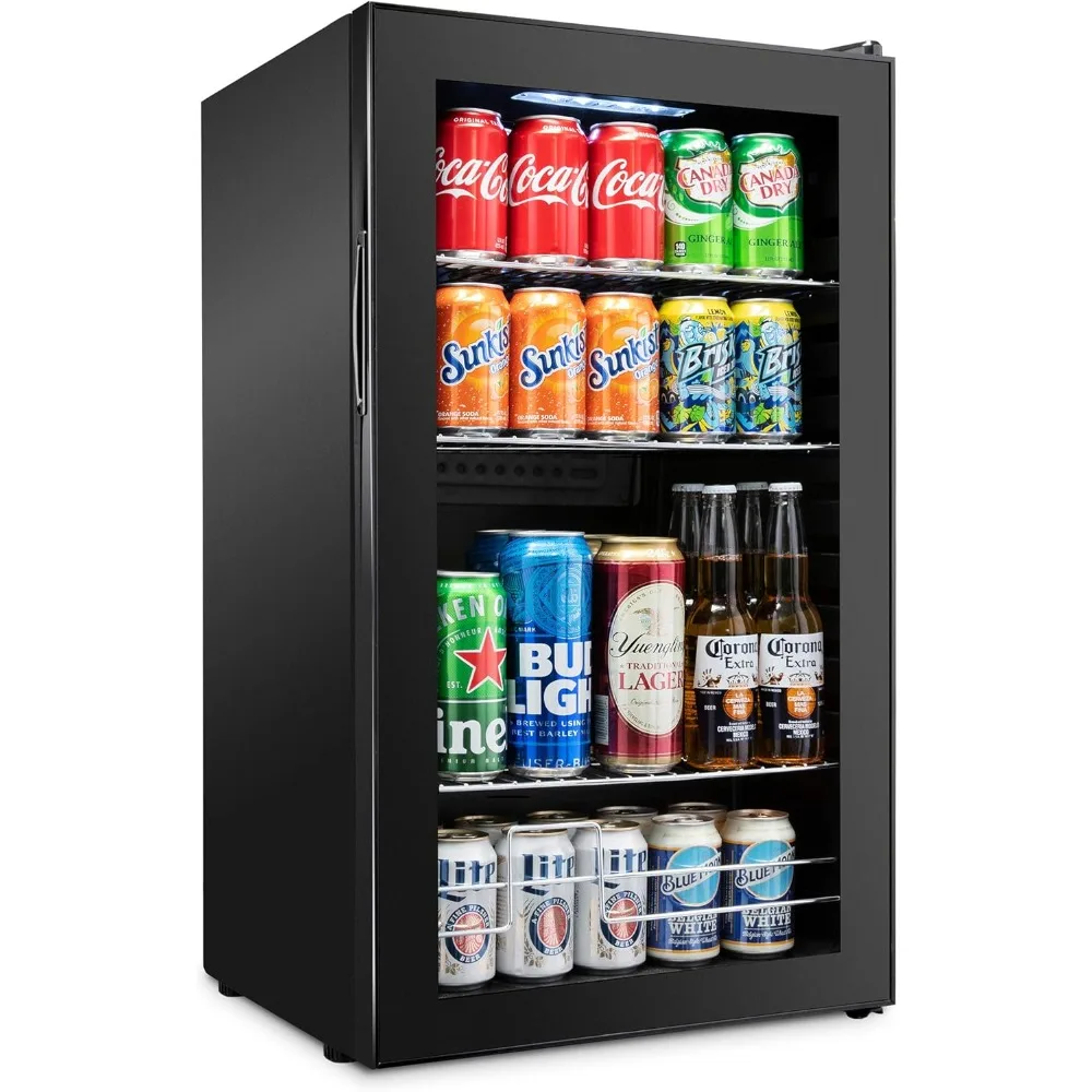 126 Can Beverage Refrigerator Freestanding Ultra Cool Mini Drink Fridge Beer, Cocktails, Soda, Juice Cooler