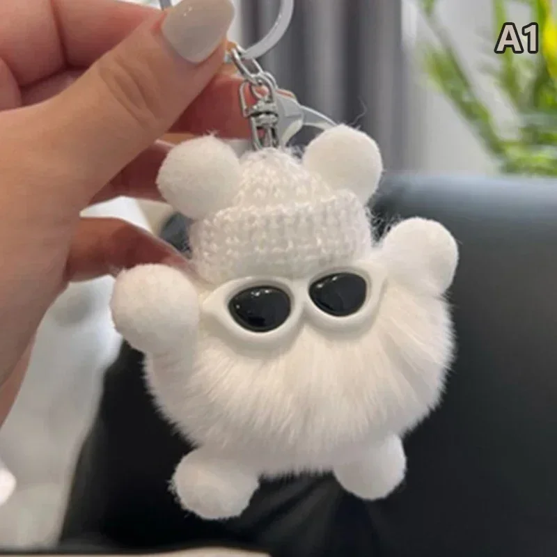 トレンディな子供のぬいぐるみキーホルダー,小型ウサギ,ふわふわ トレンディな子供のぬいぐるみキーホルダー,小型ウサギ,ふわふわ