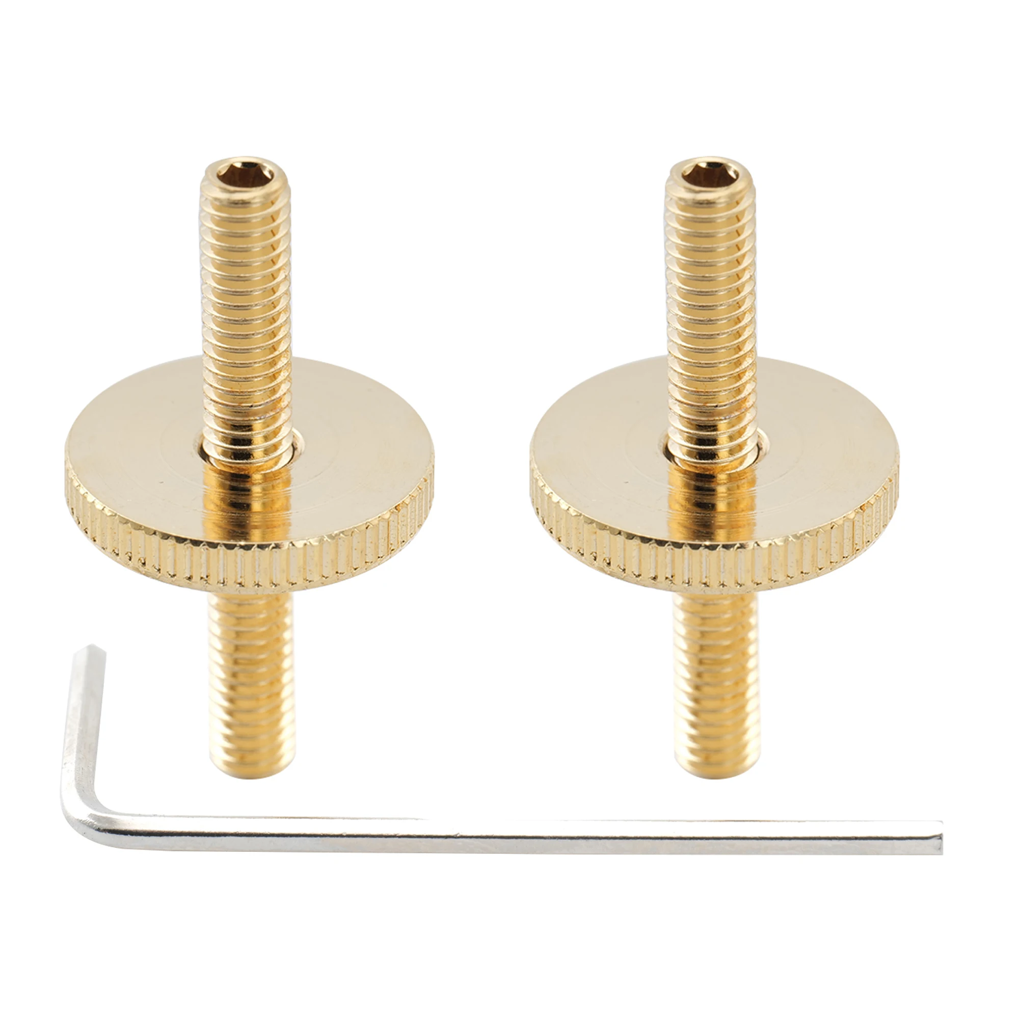 Musiclily Pro Metric Size ABR-1 Style Tune-o-matic Bridge M4 Montagepfosten- und Daumenrad-Set für Epiphone LP-Gitarre (2er-Set) – Detail 12