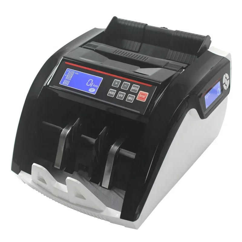 

Fake Money Detector Banknote Money Counter 5800D UV/MG detector de billete falso LCD Display Note Counting Machine