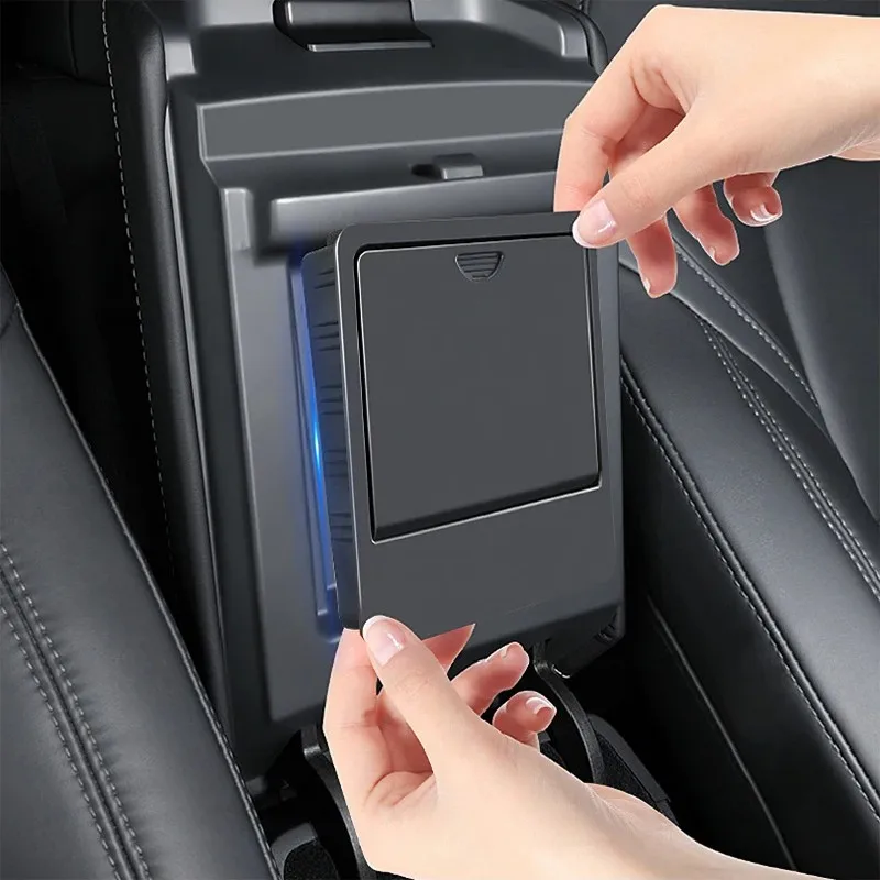 Accoudoir pour Tesla modèle 3 Y, boîte de rangement de boutons cachés, plateau organisateur d'articles divers, accessoires de voiture