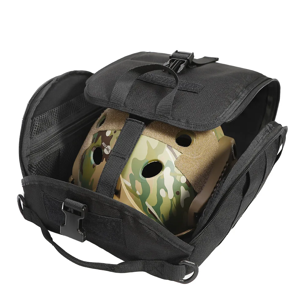 

Tactical Helmet Bag Pack Multipurpose Molle Storage Military Carrying Pouch for Hunting Shooting Combat Helmet Motorcycle Helmet