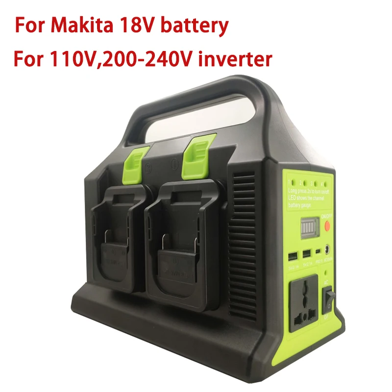 300W Modified Sine Wave Inverter For makita Battery To AC 110V USB PD3.0 Power Bank Converter Supply