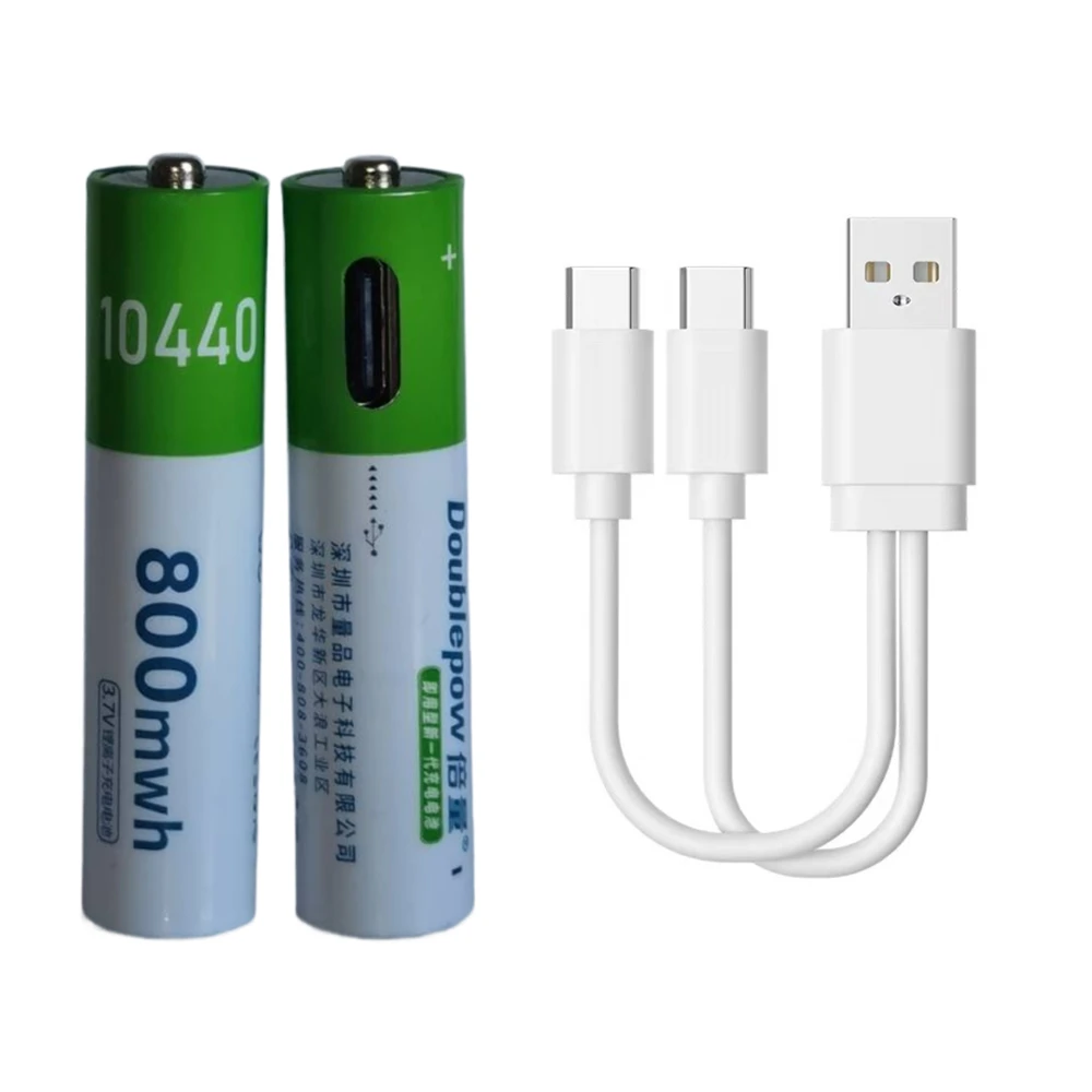 2PCS-3-7V-10440-rechargeable-lithium-battery-AAA-800mWh-lithium-ion ...
