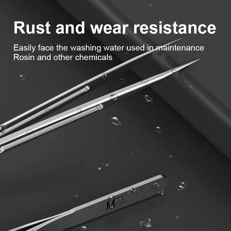 Ma-Ant SS-A SS-A1 Tweezers Multifunction sturdy Non Magnetic Stainless Steel Aviation Material For iPhone SMD PCB Repair Tools