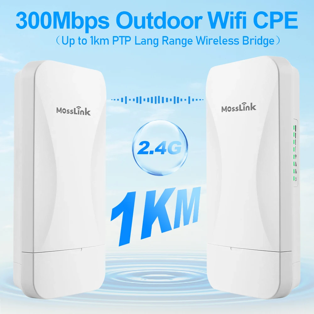 Mosslink CPE Inalámbrico 5.8G Punto a Punto