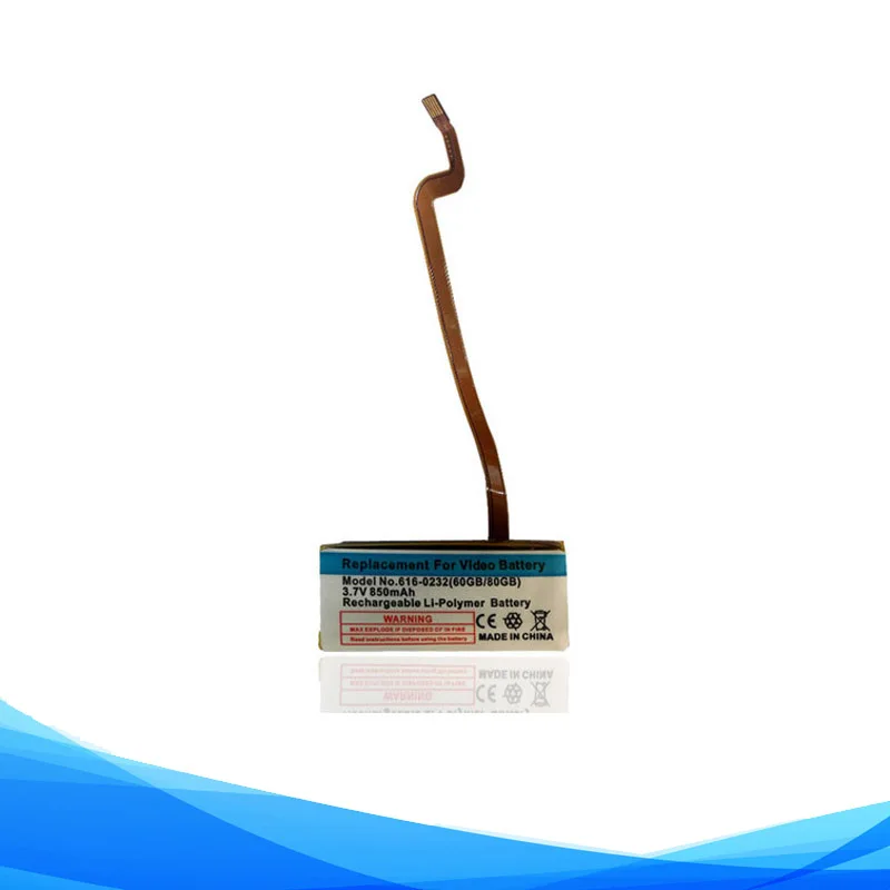 Originale Sostituisce La Batteria 850Mah 616-0232 Per Apple Ipod Classic 6Th Gen 80Gb Video 30Gb 60Gb A1036 A1136 Mb145 Mb150 Batterie