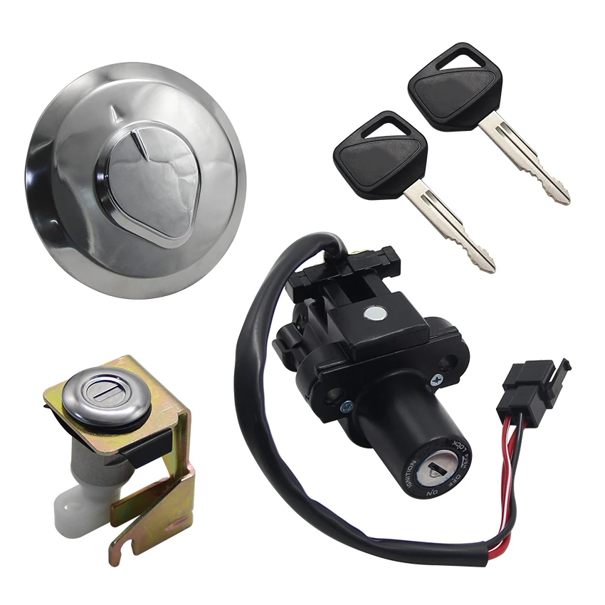 Motorrad Schlüssel Tankdeckel Kit Zündung Schalter Für Honda XL125V Varadero 2001 2002-2006 35010-KPC-640 35100-KPC-640 17620-KPC-641 – Detail 4