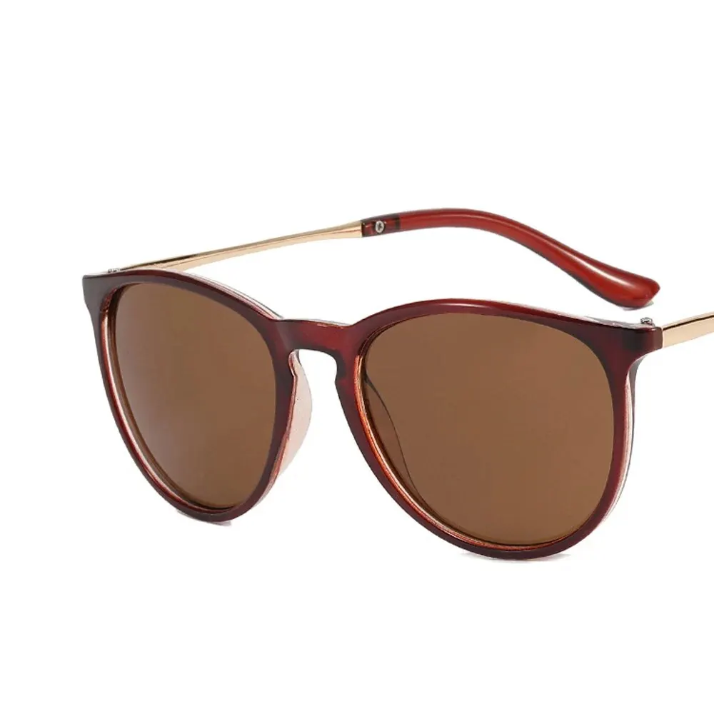 Fashion sunglasses women men metal round cat eye eyewear leisure shopping luxury for party travel