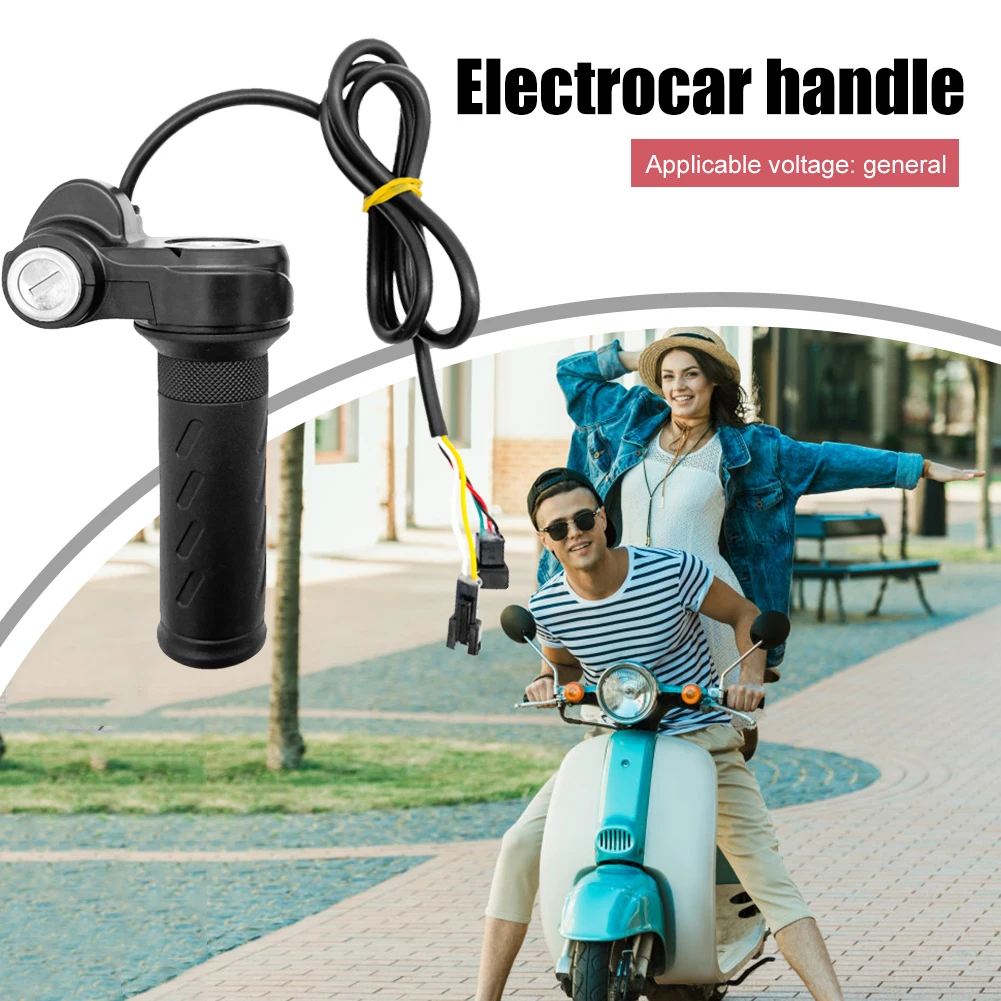 Powerful E Bike Throttle Grip Universal With Lock Key For Secure Acceleration