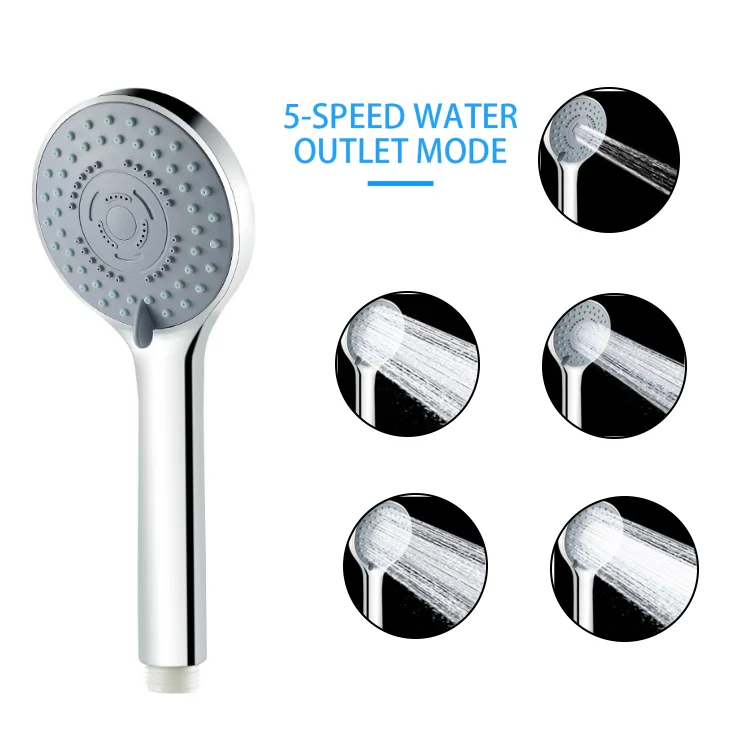 Shower Head 5 Modes Bathroom Rainfall Massage Handheld