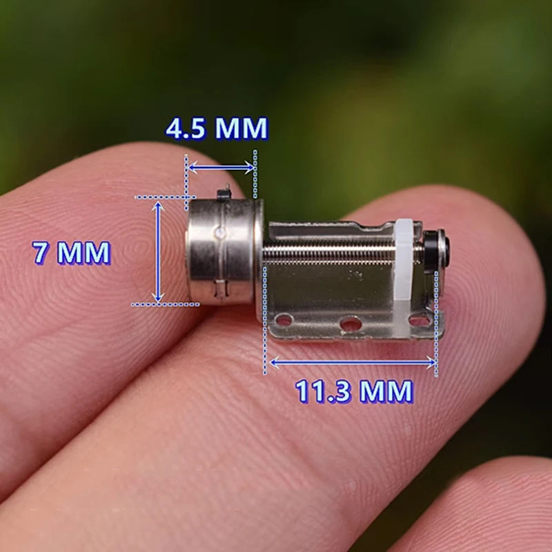 Nidec Mini Tiny 7mm Stepper Motor Micro 2-Phase 4-Wire Stepping Motor Linear Slider Lead Screw Shaft Moving Block Nut DIY Camera