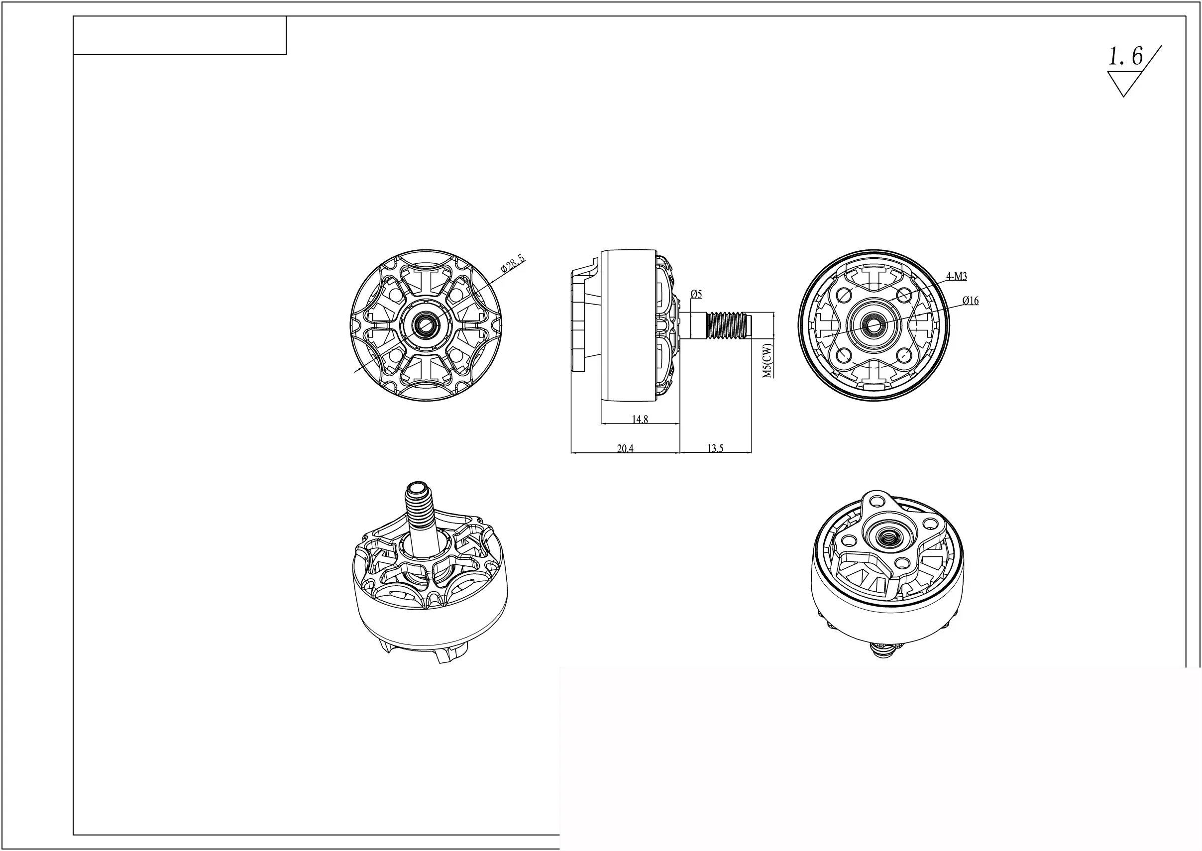 YSIDO SCUD Brushless Motor 2207 2208 2306 1750KV 1850KV 2500KV 2550KV 3-6S Lipo für Mark 4 FPV Racing Freestyle 5-Zoll 6-Zoll Drohnen – Detail 22
