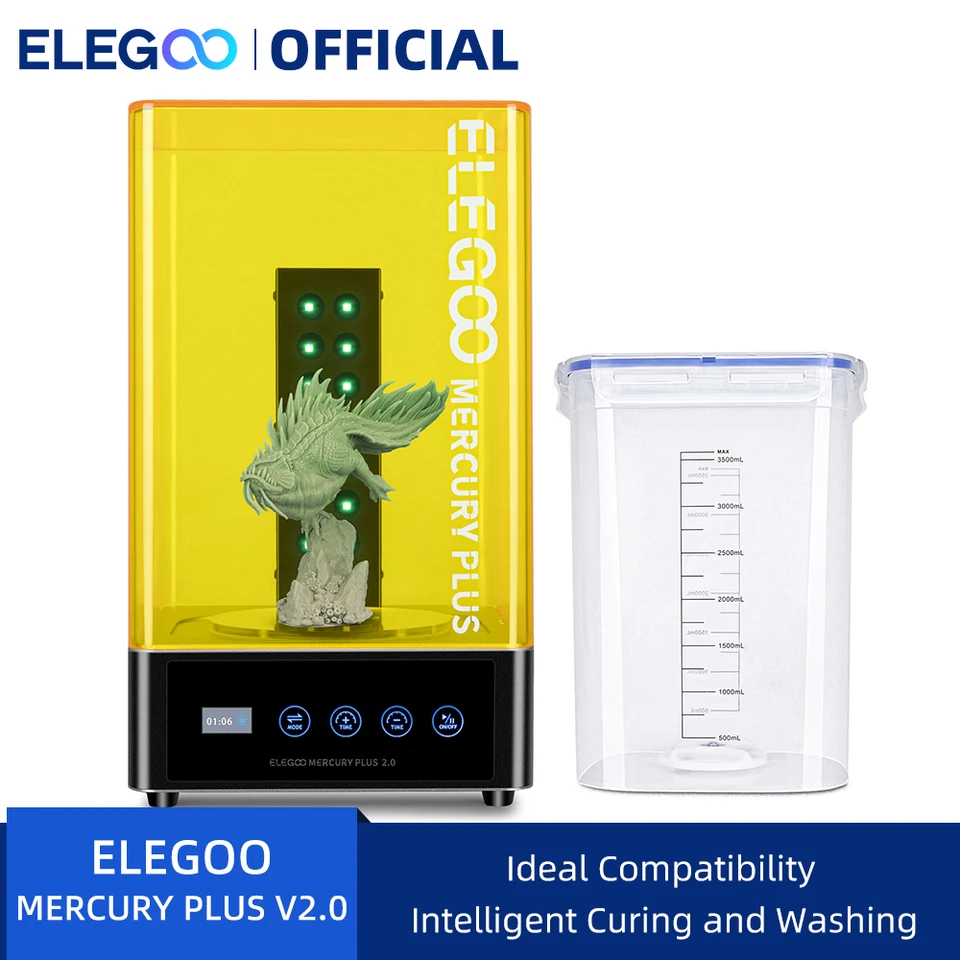 ELEGOO Saturn 3 Ultra MSLA 3D Printer and ELEGOO Mercury X Bundle Wash and  Cure Station