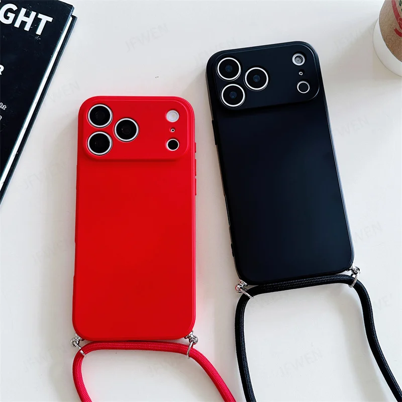 รูปสินค้า เคส iPhone พร้อมสายคล้องคอ หรูหรา กันกระแทก