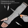Grade 5 Cut Resistant Gardening Gloves Kitchen HPPE Scratch Resistant Glass Cutting Safety Arm Protection Sleeves for Gardeners 5