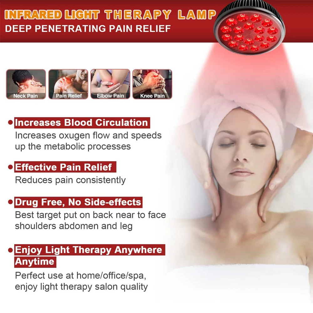 E27 Par38 54W 660nm Red Therapy Lamp 850nm Infrared Light LED E27 Bulbs