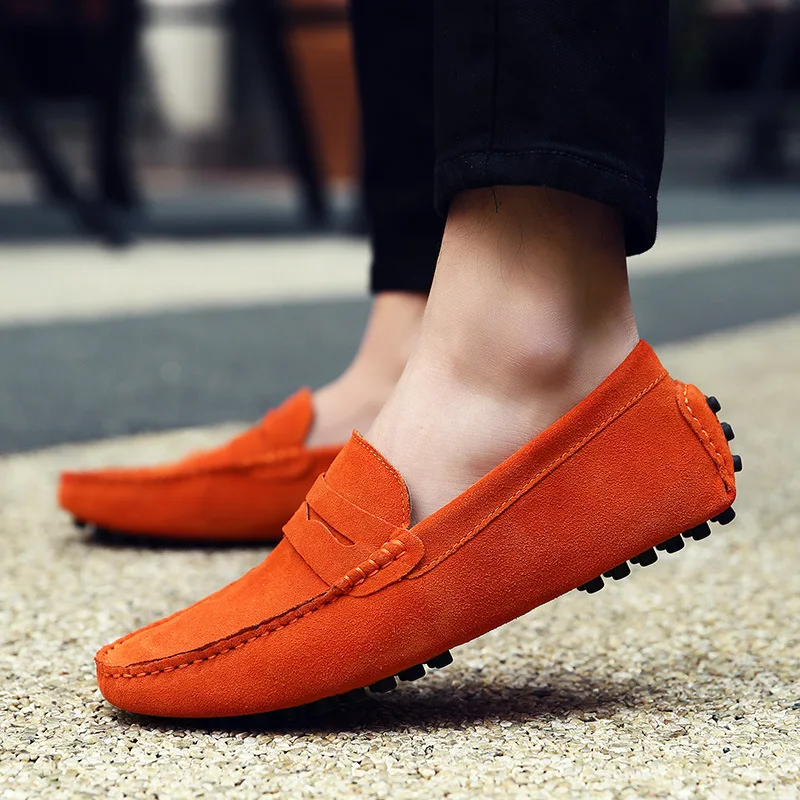 

Men High Quality Leather Loafers Men Casual Shoes Moccasins Slip On Men's Flats Fashion Men Shoes Male Driving Shoes 2023