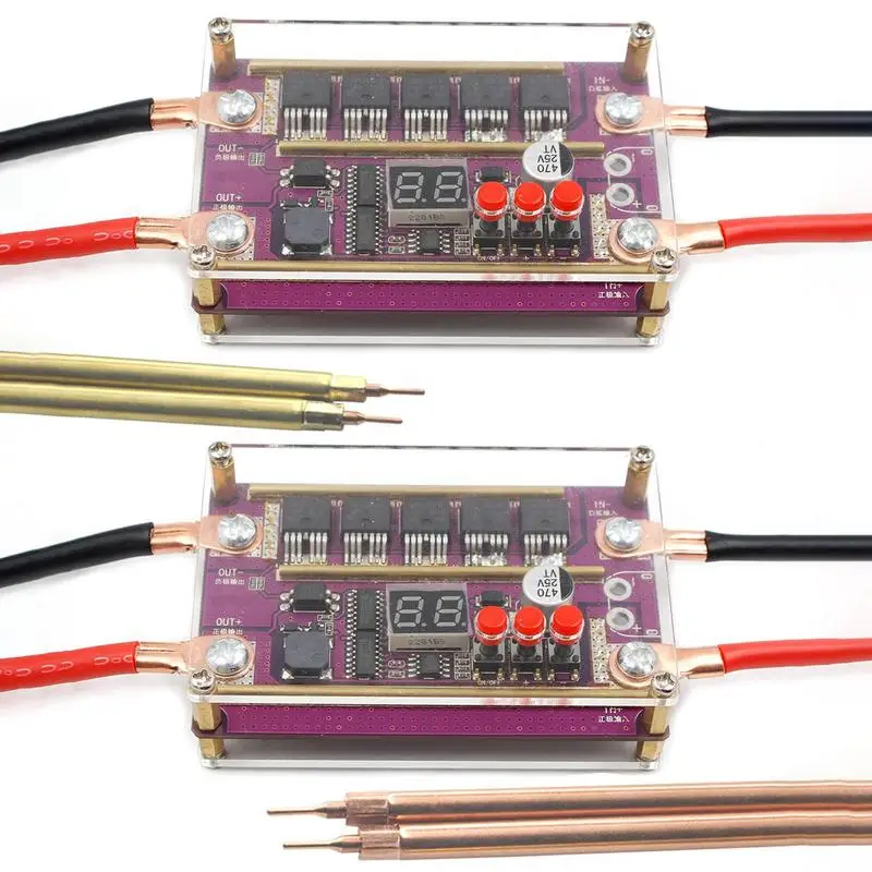 

Battery Spot Welder Controller 99 Gears Power Portable DIY Spot Welder Machine Kit Mini Size Lithium Battery Spot Welding