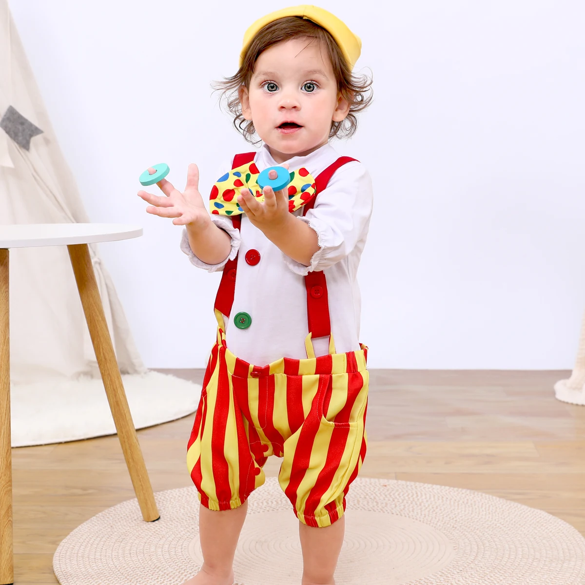 Clown Pagliaccetto Neonato Carnevale Pagliaccetto Halloween