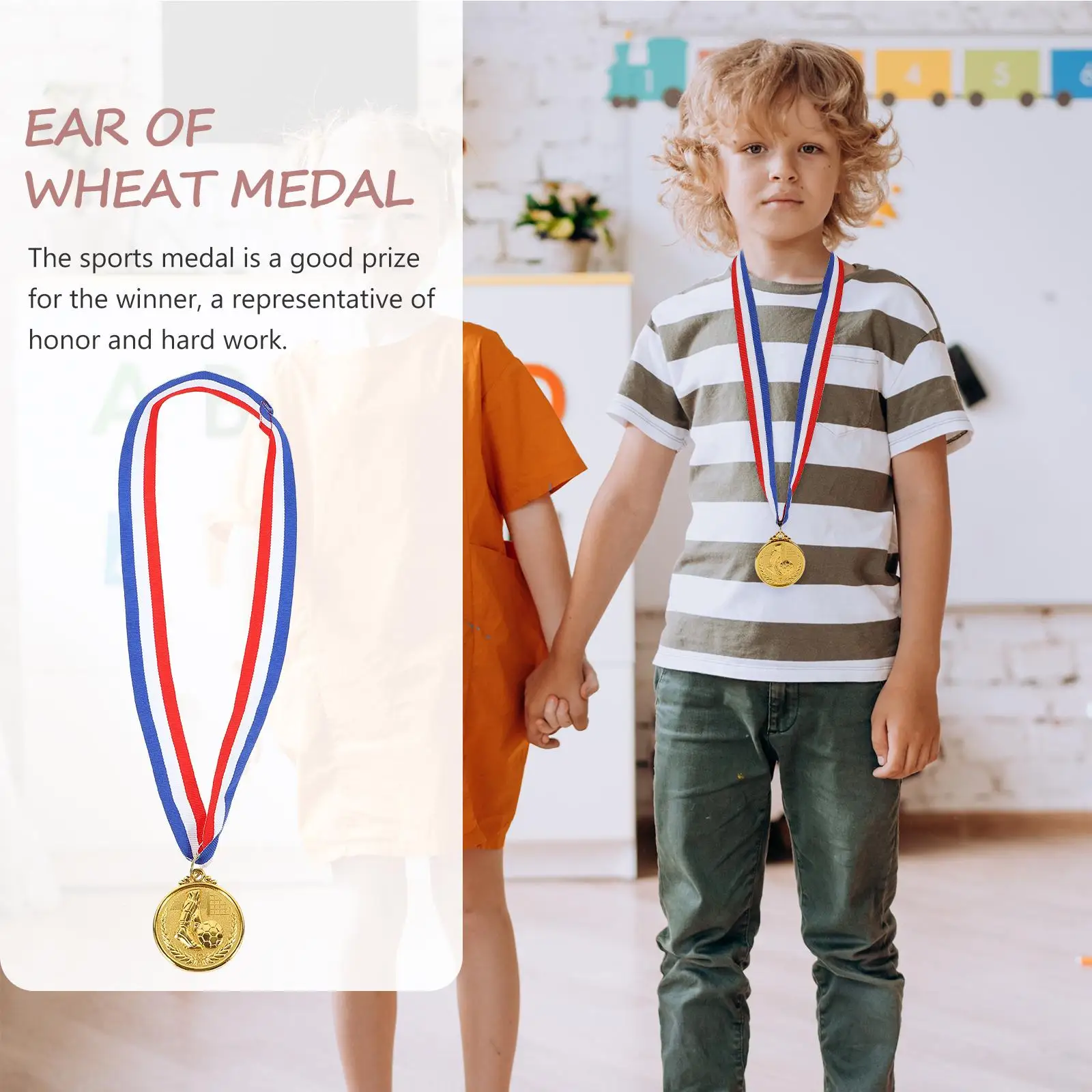 12 Pcs Smooth Edge Zinc Alloy Soccer Medals For Awards Trophies Souvenirs Team Sports Memories Collectibles Commemorative Items