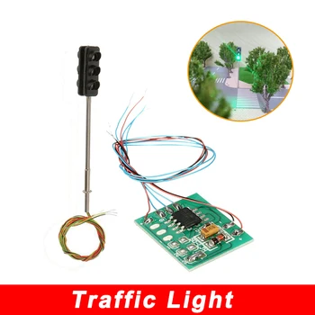 신호등 제작 DIY 모델, Ho Oo 스케일 모델, 디오라마 6Led 아키텍처 빌딩 레이아웃, 신호등 제작