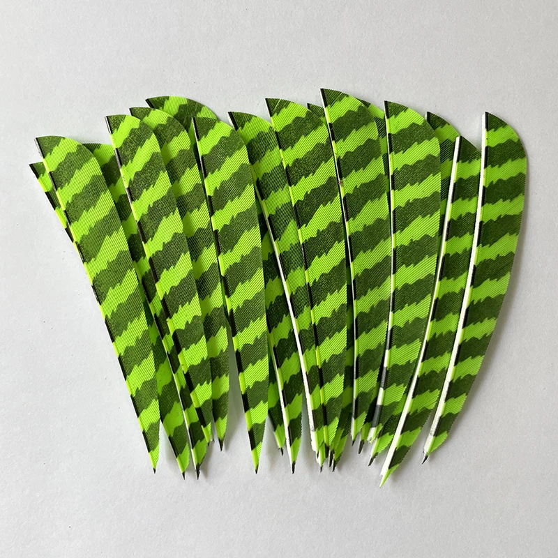IBOUNFOX 50pcs Turkey Feather Fletching 4 Inch Right Wing Arrow Feather Parabolic Shape for Bow Accessories 3
