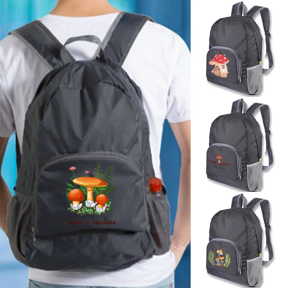 

Portable Foldable Backpack Folding Ultralight Outdoor Sports Camping Hiking Daypack for Men Women Mushroom Pattern Daypack