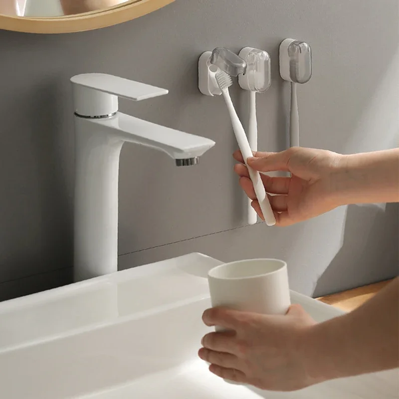 Toothbrush Holder Dust-free Innovative Wall-mounted Toothbrush Holder