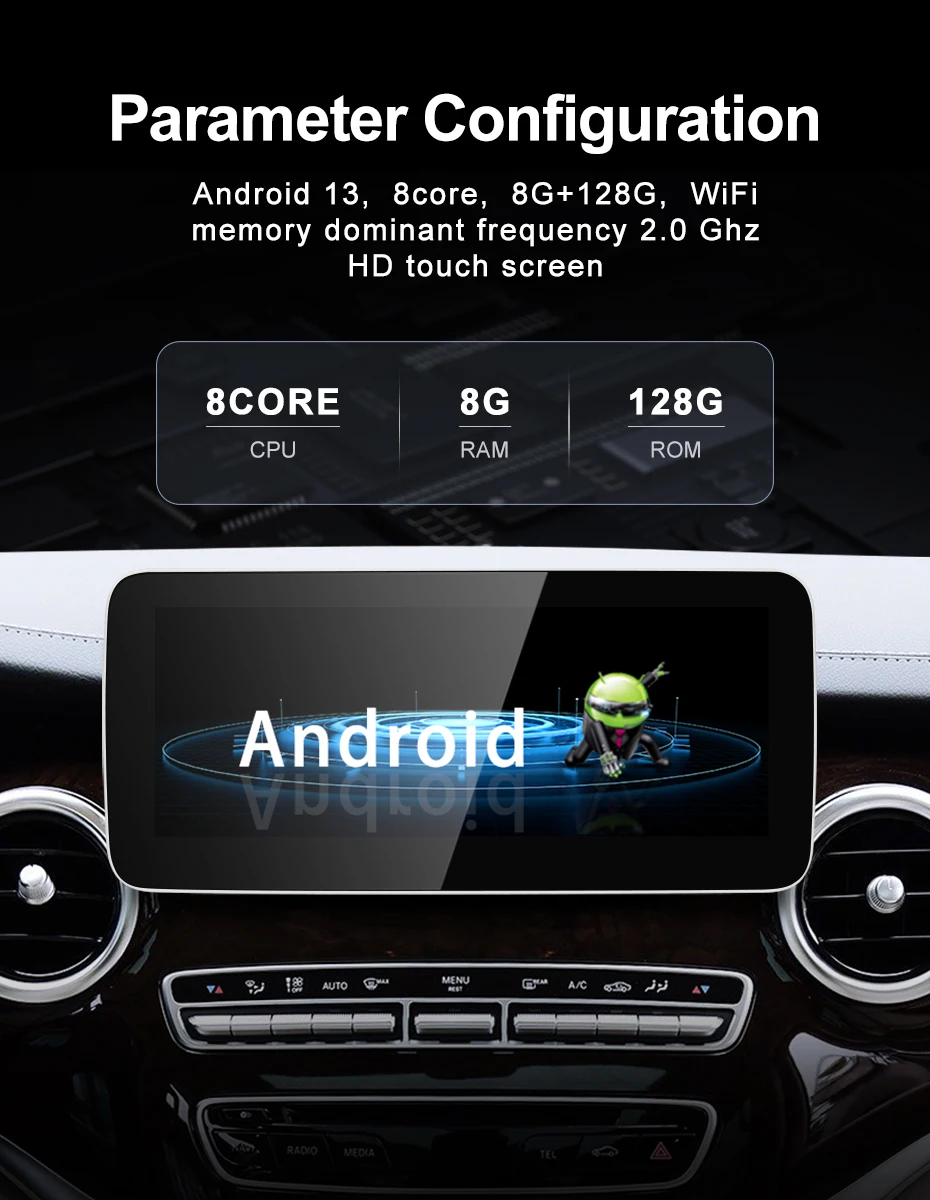 Factory Price Android14 AUTO Carplay For Mercedes Benz V Class W447 V250 Intelli