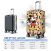 Mickey Mouse Graffiti Suitcase Cover Funny Animal Print Flight Fun Luggage Case Cruise Trip Protector Cartoon 6