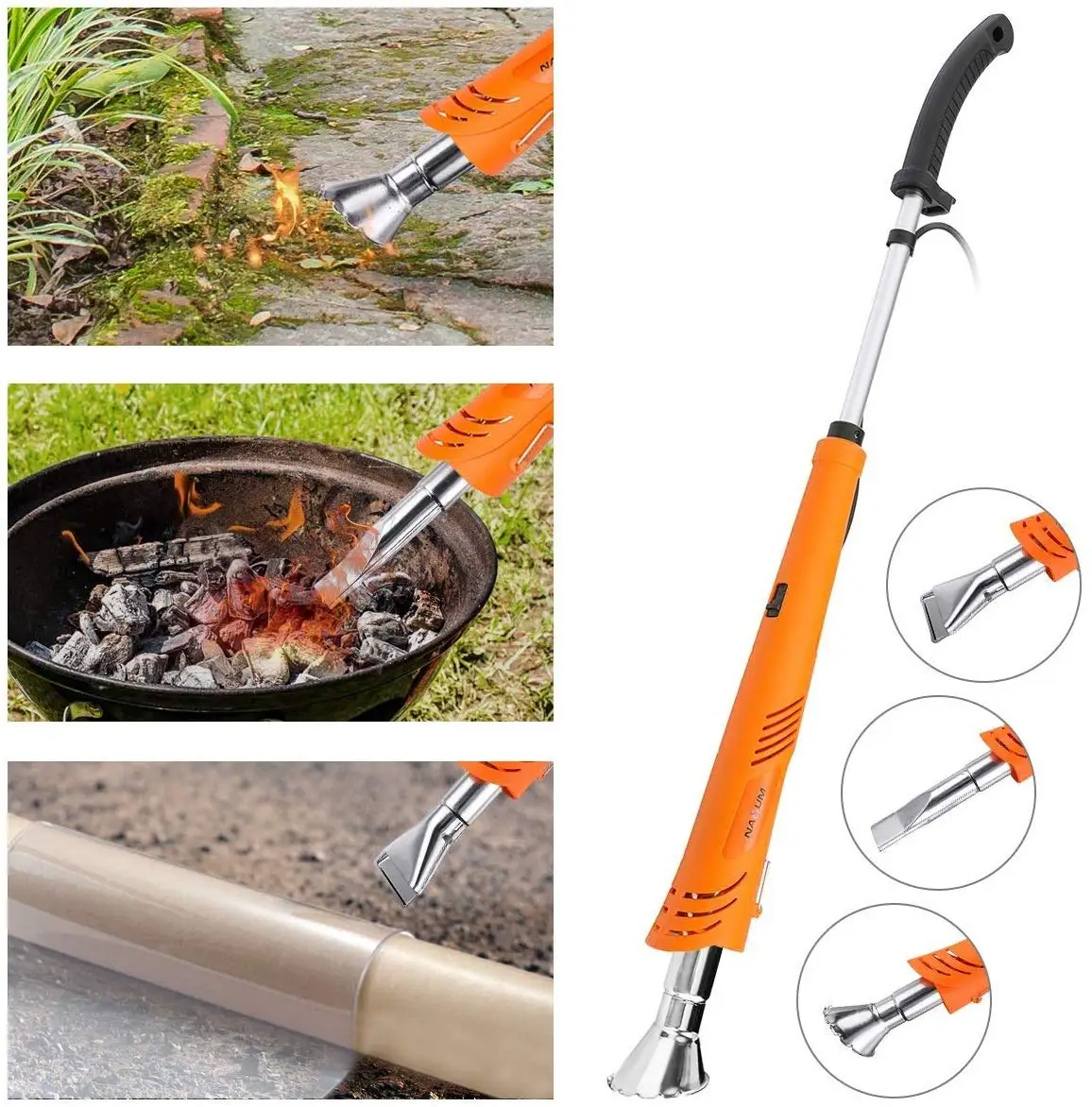 NASUM 2000W 50Hz Electric Hot Air WeedKiller Grass Flamethrower