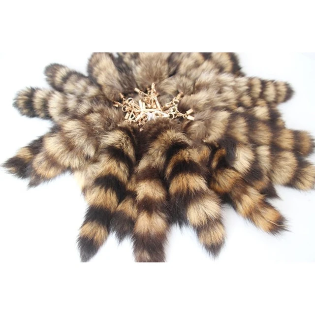 New Fashion Wolf Fox Tail Fur Keychains