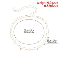 Summer New Boho Minimaliste Multicouche Taille Perles Pour Femmes Mode Géométrique Paillettes Sexy Corps Ventre Chaîne Bijoux Accessoire 5