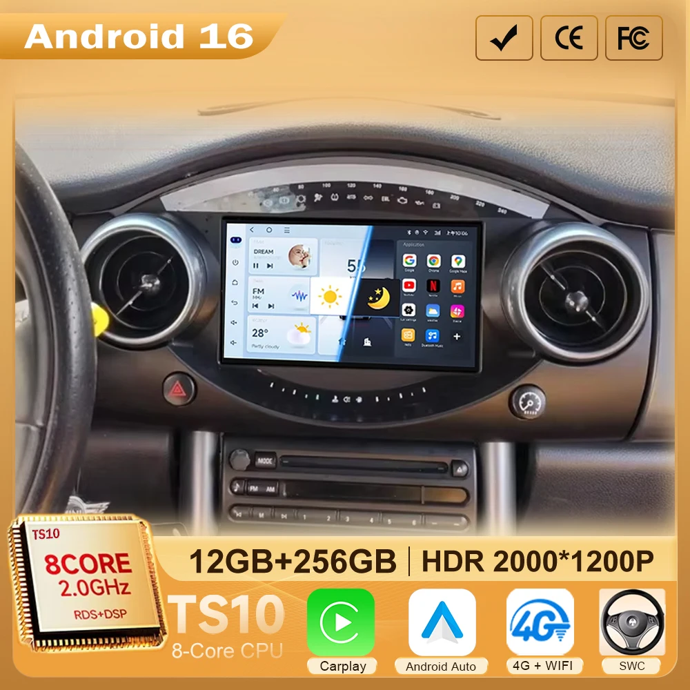 Mini R52 Radio Car Radio For BMW Mini Cooper S R50 R52 R53 2004 -2007 Android Auto ...
