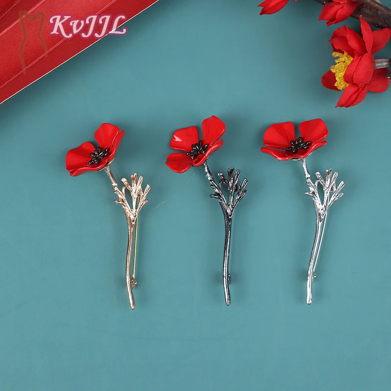 

Брошь в виде мака, Винтажная брошь, Женские аксессуары для одежды, брошь в виде сафлора, брошь на пальто, аксессуары, женский подарок с маковым цветком
