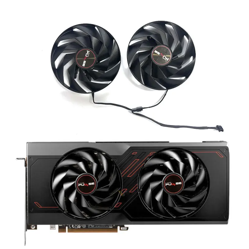 2 Ventole Nuovo Di Zecca Per Sapphire Radeon Rx7600Xt 7700Xt 7800Xt Ventola Di Ricambio Per Scheda Grafica A Impulsi Muslimah