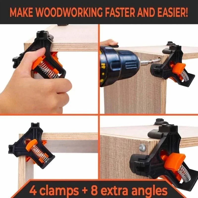 wood pellet machine for sale 12PCS/Set Procorner Clamp Carpenter Right Angle Clamp 60/90/120 Degree Woodworking Clamp Angle Fixing Clips Tools Dropshipping wood pellet machine