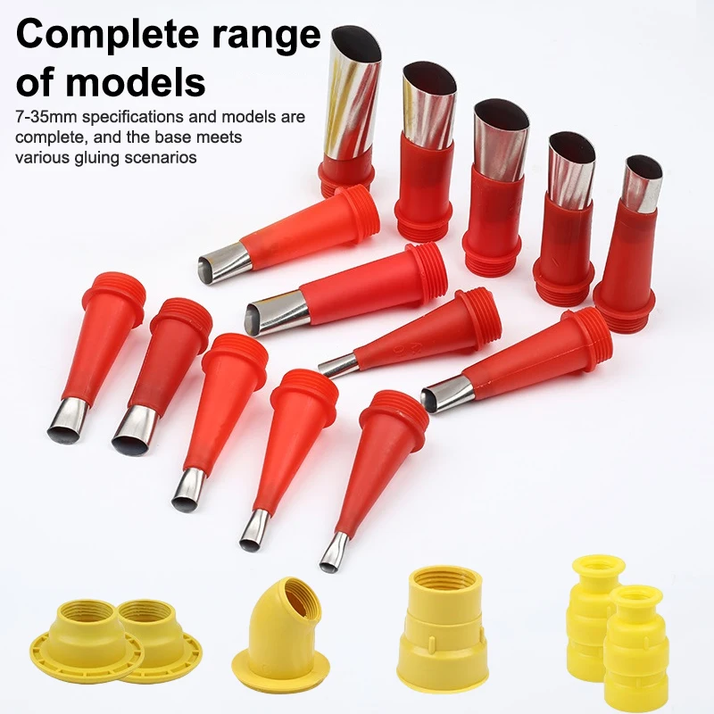 20Pcs Stainless Steel Caulk Nozzle Applicator Caulking Finisher Glue Sealant Finishing Tool Kitchen Bathroom Sink Joint caulking gun nozzles caulking nozzle