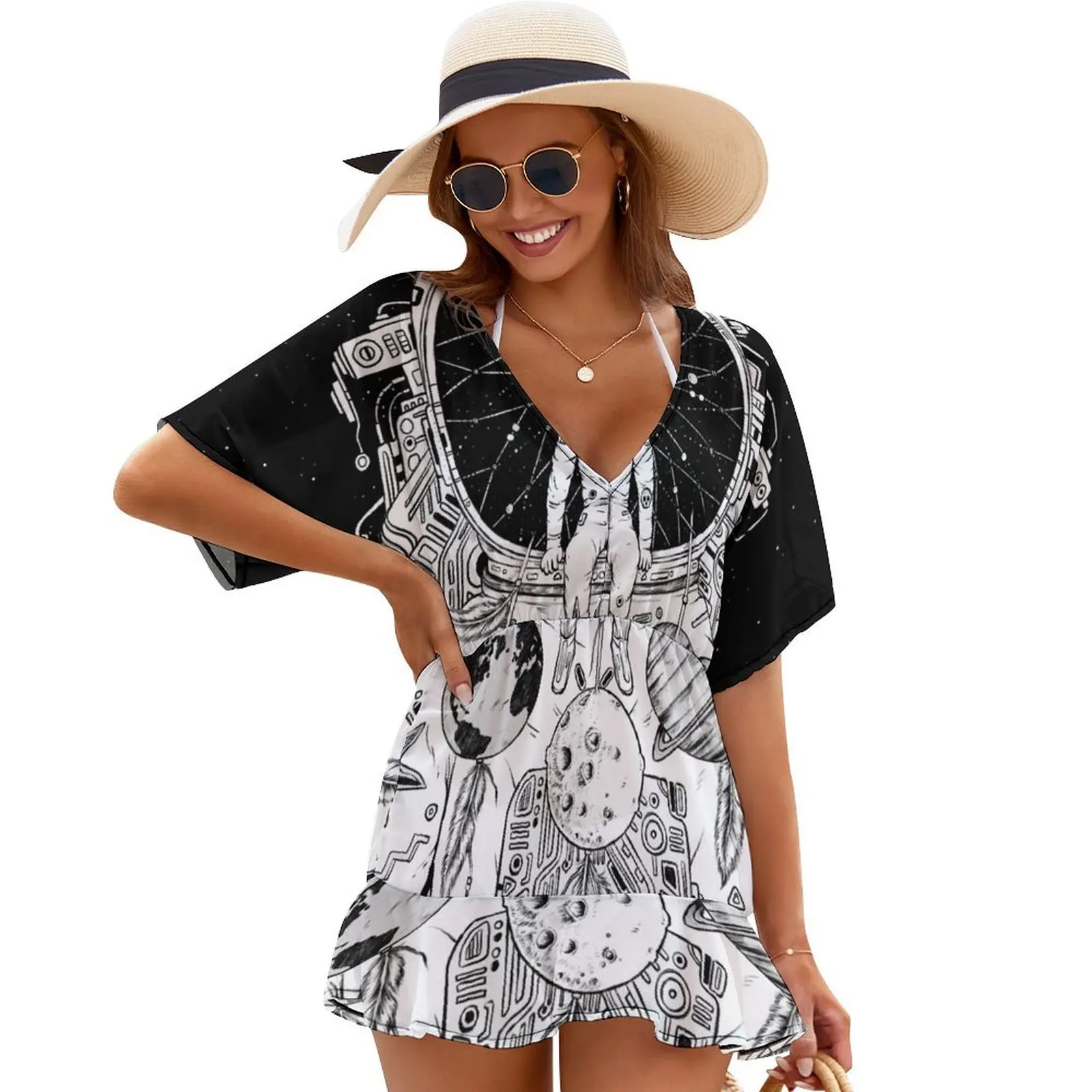 

The Dreamer (B/W) Cover Ups cocktail dresses purple dress