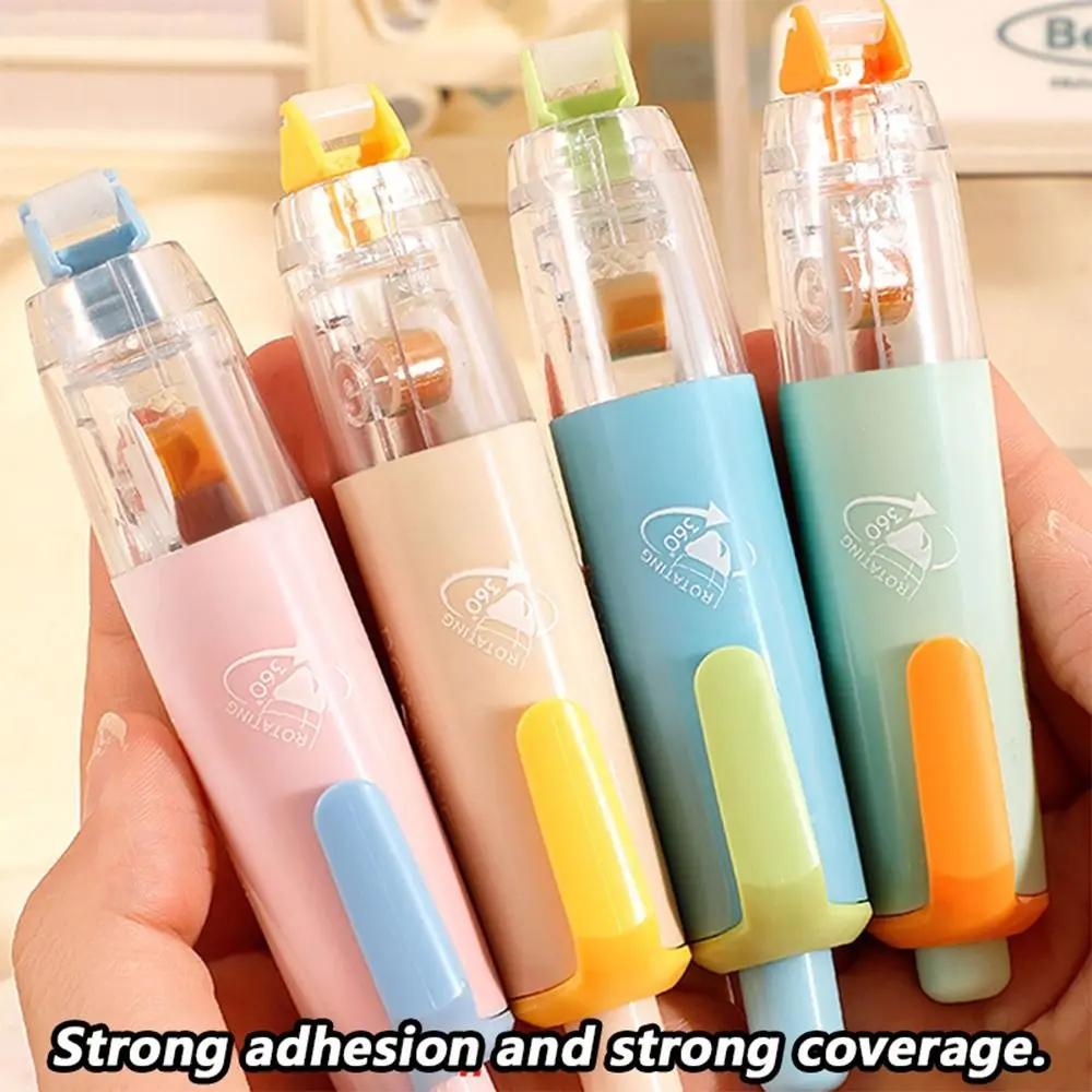 360도 회전 헤드 도트 글루 테이프 대용량 DIY 스크랩북 롤링 글루 테이프 프레스 사용 글루 테이프 펜 학생 선물