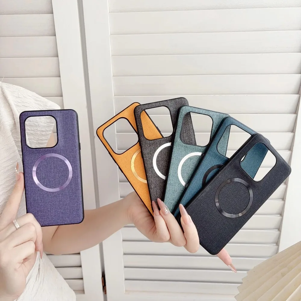 Luxury Fabric Magnetic Slim Shockproof Case Cover