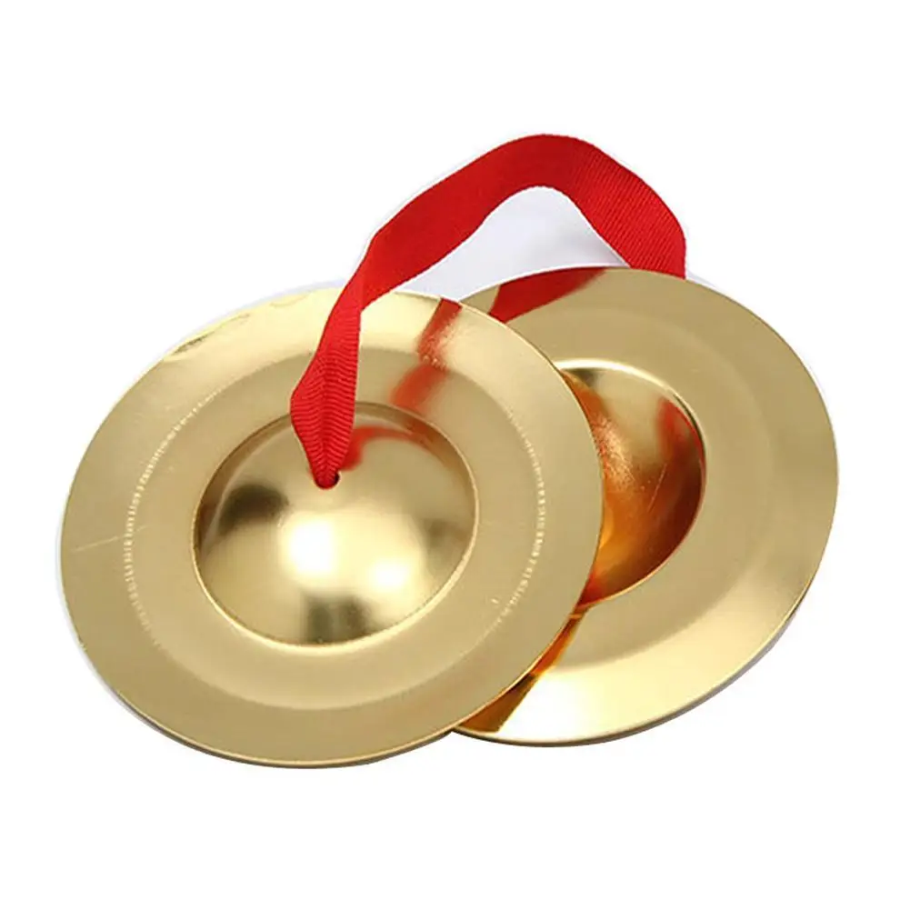 1 Pair Cymbals Children Toys Hand Cymbals Copper Hand Finger Gong Percussion Musical Instruments