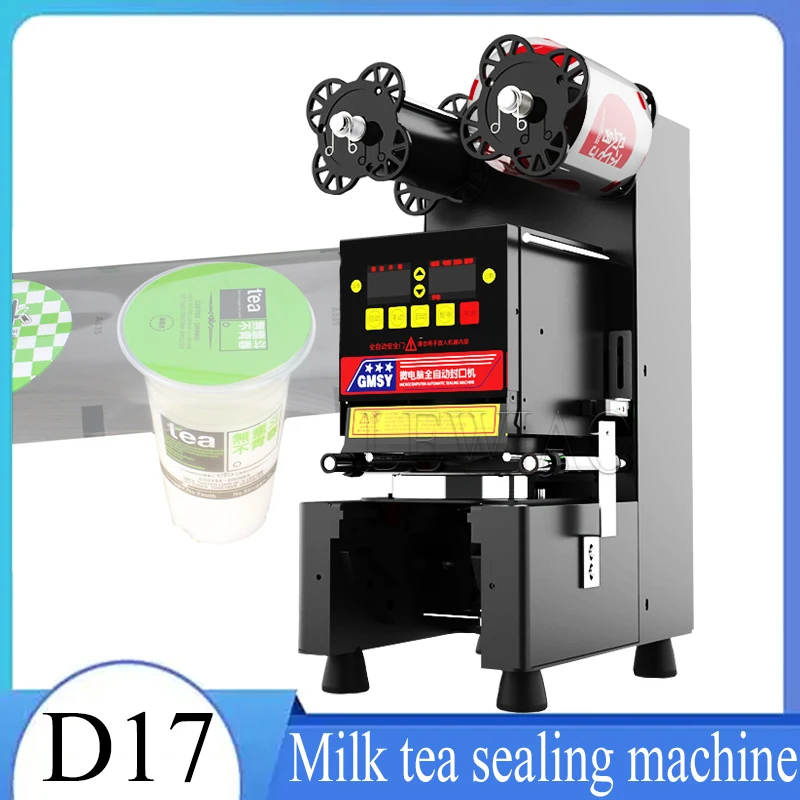 

Fully Automatic Cup Sealing Machine Professional Stainless Steel Boba Tea Filler Sealer For Bubble Tea Equipment 90/95mm