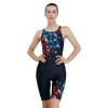 2026 Women One Piece Swimwear Knee Length Racing Swimsuit Professional Sports Swimwear New Surfing Bikini Bathing Suit Monokinis