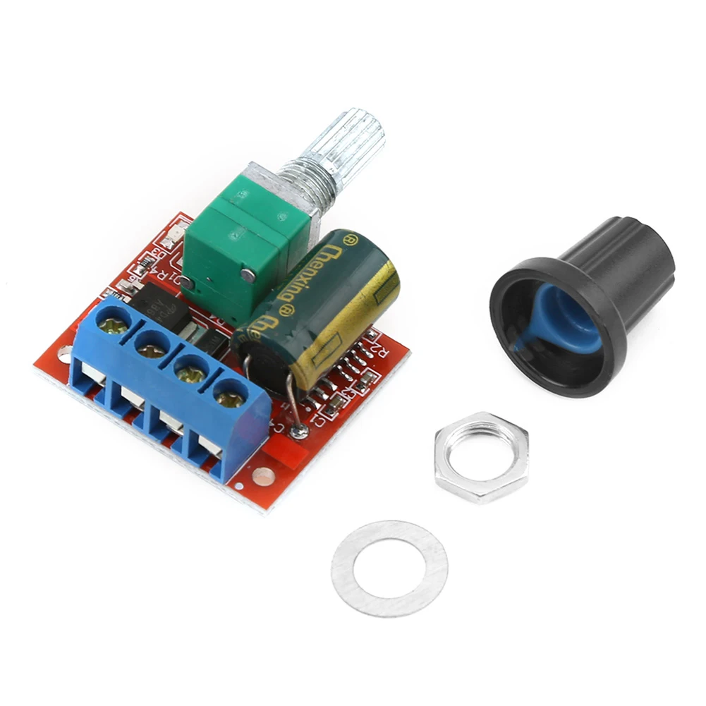 DC 4.5V-35V 5A PWM 모터 속도 컨트롤러 90W PWM 조정 가능한 드라이브 모듈 자동 복구 모터 속도 조절기