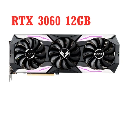 

MAXSUN RTX 3060 iCraft OC 12G GDDR6 GPU NVIDIA Computer PC 192bit DP*3 PCI Express X16 4.0 Gaming Video Graphics Card