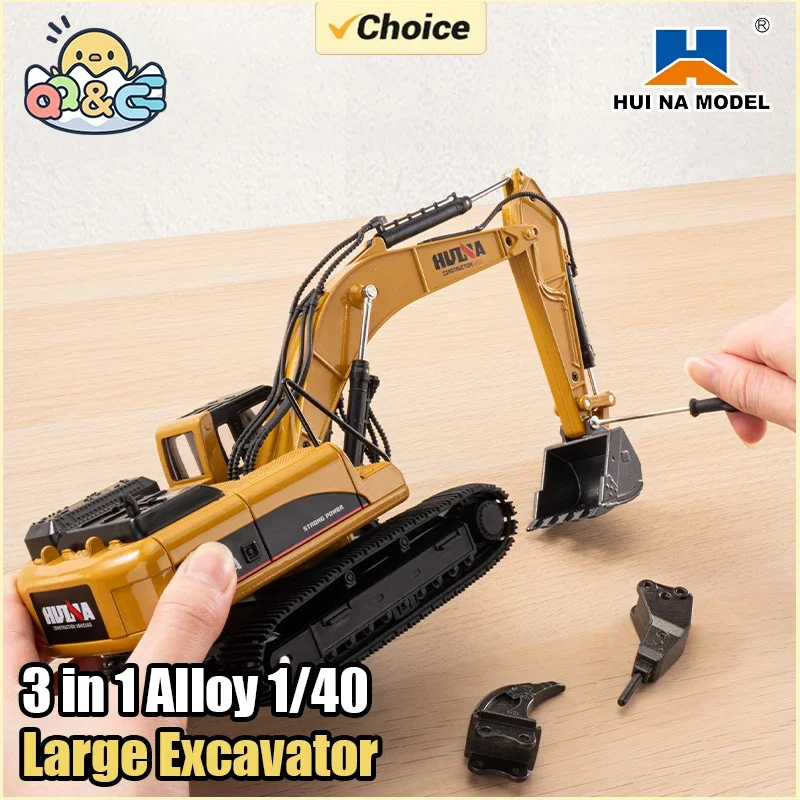 Metal Alloy Excavator Truck Model Toy for Kids